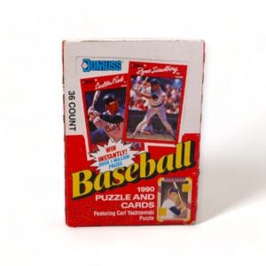 1990 Donruss Baseball Puzzle & Cards Wax Sealed Box LEAF