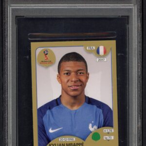 2018 PANINI WORLD CUP KYLIAN MBAPPE #209 PSA 5 STICKERS GOLD