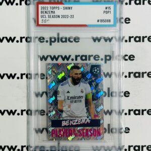 2022 Topps - Shiny Benzema UCL Season 2022-23 #15 SOC POP 1