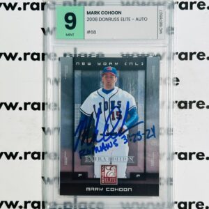 2008 Donruss Elite - Auto Mark Cohoon #68 MINT 9