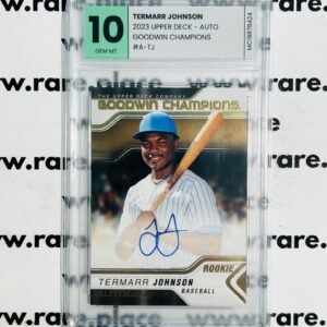 2023 Upper Deck - Auto Termarr Jhonson Goodwin Champions #A-TJ GEM MINT 10